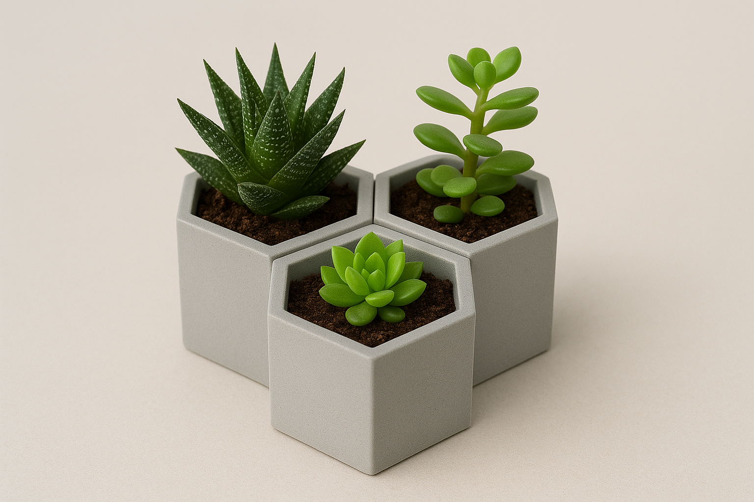 HexaPlanter – Modular Desktop Planter